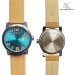 Curren 8254 Blue Dialer With Brown Belt Watch